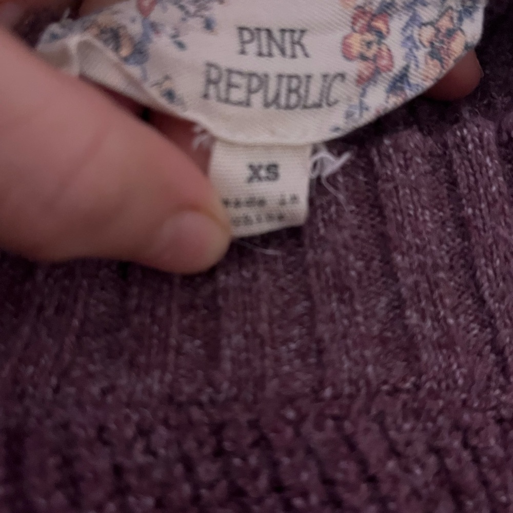 Pink republic xs sweater